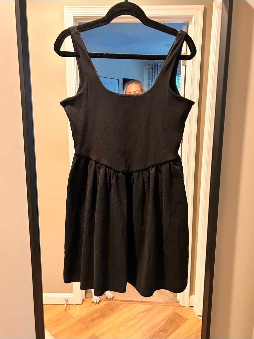 No Boundaries Black Scoop Neck smocked back Sleeveless Mini Dress XL
